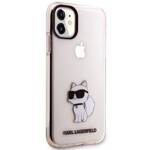 KARL LAGERFELD KLHCN61HNCHTCP IPHONE 11 / XR 6.1 "PINK / PINK HARDCASE IKONIK CHUPETTE