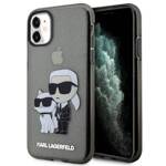 KARL LAGERFELD KLHCN61HNKCTGK IPHONE 11 / XR 6.1 "BLACK / BLACK HARDCASE GLITER KARL & CHUPETTE