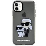 KARL LAGERFELD KLHCN61HNKCTGK IPHONE 11 / XR 6.1 "BLACK / BLACK HARDCASE GLITER KARL & CHUPETTE