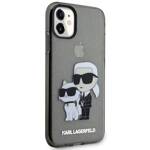 KARL LAGERFELD KLHCN61HNKCTGK IPHONE 11 / XR 6.1 "BLACK / BLACK HARDCASE GLITER KARL & CHUPETTE