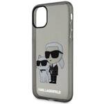 KARL LAGERFELD KLHCN61HNKCTGK IPHONE 11 / XR 6.1 "BLACK / BLACK HARDCASE GLITER KARL & CHUPETTE