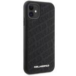 KARL LAGERFELD KLHCN61PQKPMK IPHONE 11 / XR 6.1 "BLACK / BLACK HARDCASE QUILTED K PATTERN