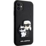 KARL LAGERFELD KLHCN61SANKCPK IPHONE 11 / XR 6.1 "HARDCASE CZARNY / BLACK SAFFIANO KARL & CHUPETTE