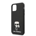 KARL LAGERFELD KLHCN65IKFBMBK IPHONE 11 PRO MAX HARDCASE CZARNY/BLACK SAFFIANO IKONIK METAL