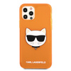 KARL LAGERFELD KLHCP12LCHTRO IPHONE 12 PRO MAX 6.7 "ORANGE/ORANGE HARDCASE GLITTER CHOUPETTE FLUO