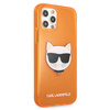 KARL LAGERFELD KLHCP12LCHTRO IPHONE 12 PRO MAX 6.7 "ORANGE/ORANGE HARDCASE GLITTER CHOUPETTE FLUO