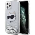 KARL LAGERFELD KLHCP12MLNCHCS IPHONE 12/12 PRO 6.1 "SREBRRY/ SILVER HARDCASE GLITTER CHOUPETTE HEAD