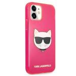 KARL LAGERFELD KLHCP12SCHTRP IPHONE 12 MINI 5.4 "PINK/PINK HARDCASE GLITTER CHOUPETTE FLUO