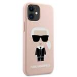 KARL LAGERFELD KLHCP12SSLFKPI IPHONE 12 MINI 5.4 "HARDCASE LIGHT PINK/LIGHT PINK SILICONE ICONIC