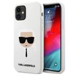 KARL LAGERFELD KLHCP12SSLKHWH IPHONE 12 MINI 5.4 "WHITE/WHITE HARDCASE SILICONE KARL`S HEAD