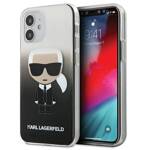 KARL LAGERFELD KLHCP12STDFKBK IPHONE 12 MINI 5.4 "BLACK/BLACK HARDCASE GRADIENT IKONIK KARL