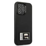 KARL LAGERFELD KLHCP13L3L3DKPK IPHONE 13 PRO / 13 6.1 "BLACK / BLACK HARDCASE IKONIK PATCH