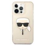 KARL LAGERFELD KLHCP13LKHTUGLGO IPHONE 13 PRO / 13 6.1 "GOLD / GOLD HARDCASE GLITTER KARL`S HEAD