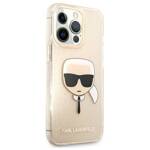 KARL LAGERFELD KLHCP13LKHTUGLGO IPHONE 13 PRO / 13 6.1 "GOLD / GOLD HARDCASE GLITTER KARL`S HEAD