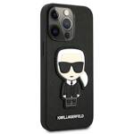 KARL LAGERFELD KLHCP13LOKPK IPHONE 13 PRO / 13 6.1 "BLACK / BLACK HARDCASE SAFFIANO IKONIK KARL`S PATCH