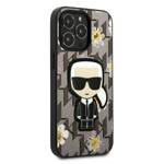 KARL LAGERFELD KLHCP13LPMNFIF1 IPHONE 13 PRO / 13 6.1 "GRAY / GRAY FLOWER IKONIK KARL