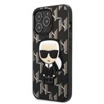 KARL LAGERFELD KLHCP13LPMNIKBK IPHONE 13 PRO / 13 6.1 "HARDCASE BLACK / BLACK MONOGRAM IKONIK PATCH