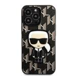 KARL LAGERFELD KLHCP13LPMNIKBK IPHONE 13 PRO / 13 6.1 "HARDCASE BLACK / BLACK MONOGRAM IKONIK PATCH