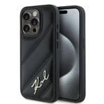 KARL LAGERFELD KLHCP13LPQDSMGK IPHONE 13 PRO / 13 6.1" BLACK/BLACK HARDCASE DIAGONAL QUILTED SCRIPT