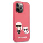 KARL LAGERFELD KLHCP13LSSKCP IPHONE 13 PRO / 13 6.1 "HARDCASE PINK / PINK SILICONE KARL & CHOUPETTE