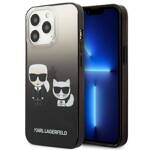 KARL LAGERFELD KLHCP13LTGKCK IPHONE 13 PRO / 13 6.1 "HARDCASE CZARNY / BLACK GRADIENT IKONIK KARL & CHUPETTE