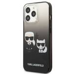 KARL LAGERFELD KLHCP13LTGKCK IPHONE 13 PRO / 13 6.1 "HARDCASE CZARNY / BLACK GRADIENT IKONIK KARL & CHUPETTE