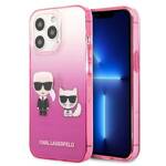 KARL LAGERFELD KLHCP13LTGKCP IPHONE 13 PRO / 13 6.1 "HARDCASE PINK / PINK GRADIENT IKONIK KARL & CHUPETTE