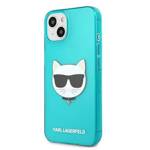 KARL LAGERFELD KLHCP13MCHTRB IPHONE 13/14/15 6.1 "BLUE / BLUE HARDCASE GLITTER CHOUPETTE FLUO