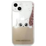 KARL LAGERFELD KLHCP13MPABGNU IPHONE 13/14/15 6.1 "PINK / PINK HARDCASE PEEK A BOO LIQUID GLITTER