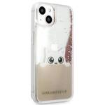 KARL LAGERFELD KLHCP13MPABGNU IPHONE 13/14/15 6.1 "PINK / PINK HARDCASE PEEK A BOO LIQUID GLITTER