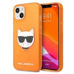 KARL LAGERFELD KLHCP13SCHTRO IPHONE 13 MINI 5.4 "ORANGE/ORANGE HARDCASE GLITTER CHOUPETTE FLUO