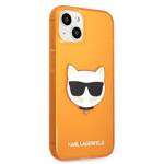 KARL LAGERFELD KLHCP13SCHTRO IPHONE 13 MINI 5.4 "ORANGE/ORANGE HARDCASE GLITTER CHOUPETTE FLUO