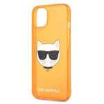 KARL LAGERFELD KLHCP13SCHTRO IPHONE 13 MINI 5.4 "ORANGE/ORANGE HARDCASE GLITTER CHOUPETTE FLUO