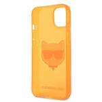 KARL LAGERFELD KLHCP13SCHTRO IPHONE 13 MINI 5.4 "ORANGE/ORANGE HARDCASE GLITTER CHOUPETTE FLUO