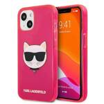 KARL LAGERFELD KLHCP13SCHTRP IPHONE 13 MINI 5.4 "PINK/PINK HARDCASE GLITTER CHAPETTE FLUO