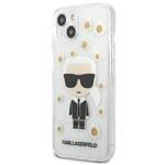 KARL LAGERFELD KLHCP13SHFLT IPHONE 13 MINI 5.4 "TRANSPARENT/TRANSPARENT FLOWER IKONIK KARL