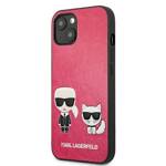 KARL LAGERFELD KLHCP13SPCUSKCP IPHONE 13 MINI 5.4 "FUKSJA/FUCHSIA HARDCASE IKONIK KARL & CHUPETTE