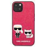 KARL LAGERFELD KLHCP13SPCUSKCP IPHONE 13 MINI 5.4 "FUKSJA/FUCHSIA HARDCASE IKONIK KARL & CHUPETTE