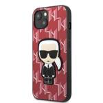 KARL LAGERFELD KLHCP13SPMNIKPI IPHONE 13 MINI 5.4 "HARDCASE RED/RED MONOGRAM ICONIK PATCH