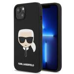 KARL LAGERFELD KLHCP13SSLKHBK IPHONE 13 MINI 5.4 "BLACK/BLACK HARDCASE SILICONE KARL`S HEAD