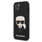 KARL LAGERFELD KLHCP13SSLKHBK IPHONE 13 MINI 5.4 "BLACK/BLACK HARDCASE SILICONE KARL`S HEAD