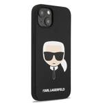 KARL LAGERFELD KLHCP13SSLKHBK IPHONE 13 MINI 5.4 "BLACK/BLACK HARDCASE SILICONE KARL`S HEAD