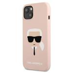 KARL LAGERFELD KLHCP13SSLKHLP IPHONE 13 MINI 5.4 "LIGHT PINK/LIGHT PINK HARDCASE SILICONE KARL`S HEAD