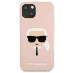 KARL LAGERFELD KLHCP13SSLKHLP IPHONE 13 MINI 5.4 "LIGHT PINK/LIGHT PINK HARDCASE SILICONE KARL`S HEAD