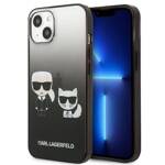 KARL LAGERFELD KLHCP13STGKCK IPHONE 13 MINI 5.4 "HARDCASE CZARNY/BLACK GRADIENT IKONIK KARL & CHOUPETTE