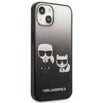 KARL LAGERFELD KLHCP13STGKCK IPHONE 13 MINI 5.4 "HARDCASE CZARNY/BLACK GRADIENT IKONIK KARL & CHOUPETTE