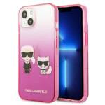 KARL LAGERFELD KLHCP13STGKCP IPHONE 13 MINI 5.4 "HARDCASE PINK/PINK GRADIENT IKONIK KARL & CHOUPETTE