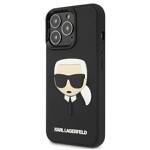 KARL LAGERFELD KLHCP13XKH3DBK IPHONE 13 PRO MAX 6.7 "BLACK/BLACK HARDCASE 3D RUBBER KARL`S HEAD