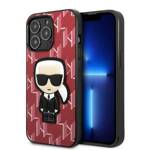 KARL LAGERFELD KLHCP13XPMNIKPI IPHONE 13 PRO MAX 6.7 "HARDCASE RED/RED MONOGRAM IKONIK PATCH