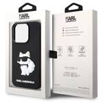 KARL LAGERFELD KLHCP14L3DRKHNK IPHONE 14 PRO 6.1 "BLACK/BLACK HARDCASE RUBBER CHOUPETTE 3D